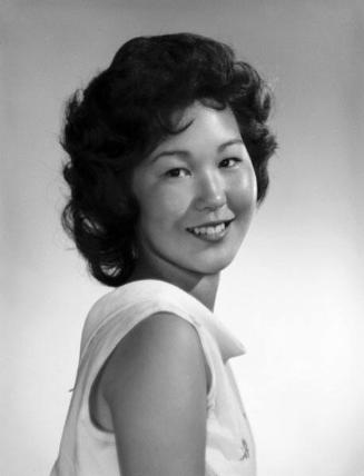 [Tsuyu Sasaki, Virgil Junior High School student body president, head and shoulder portrait, Los Angeles, California, June 17, 1958]