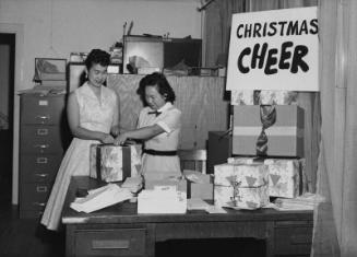 [Annual Chritmas Cheer program at JACL office, Los Angeles, California, October 3, 1958]