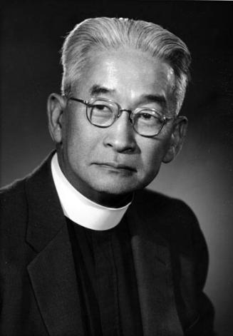 [Reverend Joseph K. Tsukamoto, General missionary of the Diocese of Los Angeles, head and shoulder portrait, Los Angeles, California, October 22, 1958]
