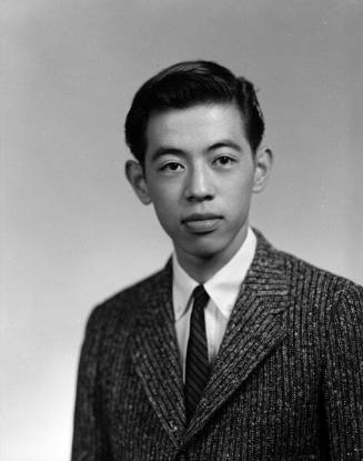 [Ken Hayami Kato, Fremont High School student body president, head and shoulder portrait, Los Angeles, California, December 18, 1958]