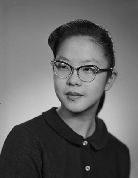 [Gloria Kanemura, John Adams Junior High School student body president, head and shoulder president, Los Angeles, California, January 20, 1959]