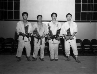 [Winners of Judo competition at Koyasan Buddhist Temple, Los Angeles, California, February 15, 1959]