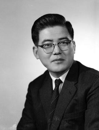 [Hiroshi Sato, head and shoulder portrait, Los Angeles, California, December 21, 1959]