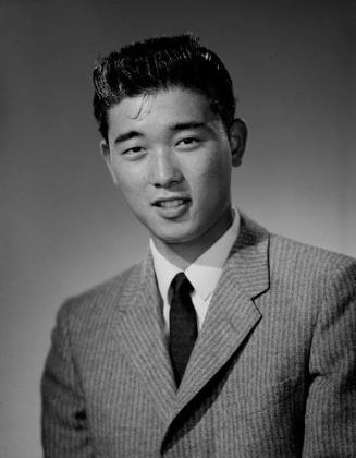 [Gary Matsuura, Dorsey High School student body president, head and shoulder portrait, Los Angeles, California, May 31, 1960]