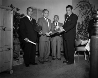 [Judo New Year party at San Kwo Low restaurant, Los Angeles, California, January 21, 1961]