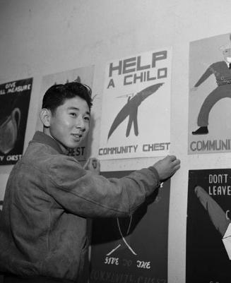 [Arthur Nakadaira, Community Chest poster contest winner, November 18, 1950]
