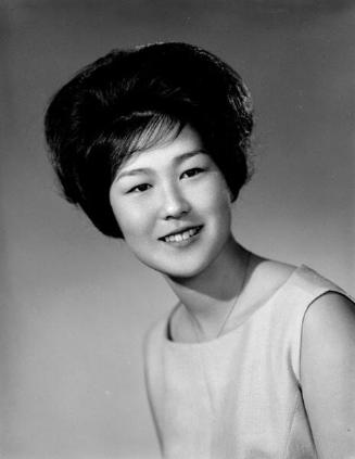 [Tsuyu Sasaki, Belmont High School student body president, head and shoulder portrait, May 27, 1961]