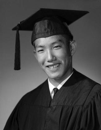 [Mark Yamazaki, Ephebian award recipient at Los Angeles High School, head and shoulder portrait, Los Angeles, California, June 5, 1961]