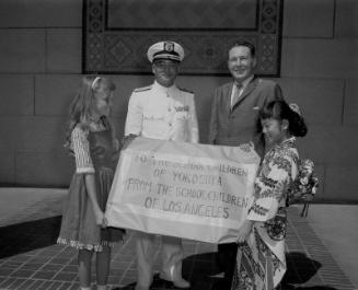 [Japanese Navy Chief at Los Angeles City Hall, Los Angeles, California, 1961]