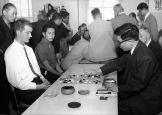 [Go tournament at Gokaisho in Sun building, Los Angeles, California, October 7, 1962]