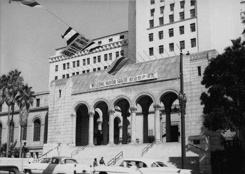 [Welcome for Nagoya City Mayor Sugito, Los Angeles, California, 1963]