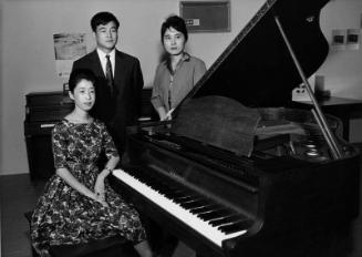 [Akatombo at Kawai piano, California, April 12, 1964]