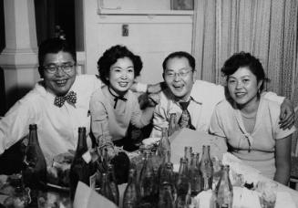 [Rafu Shimpo Japanese section staff New Years party, Los Angeles, California, January 1, 1951]
