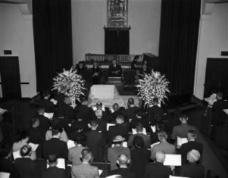 [Hajime Hoshi funeral at old Union Church, Los Angeles, California, January 21, 1951]