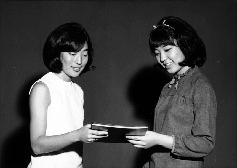 [Miss Fukui and Miss Yamashita, California, February 26, 1967]