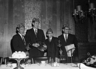 [East Los Angeles Nisei Veterans of Foreign Wars installation and awards dinner at Briar's, City of Commerce, California, June 1, 1968]