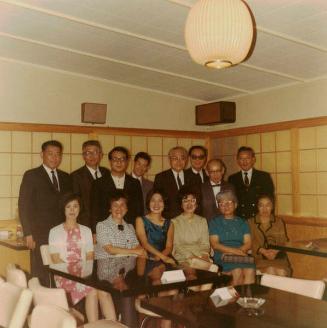 [Welcome dinner for Mr. T. Ueda, President of Tokyo Mainichi, at Kyoto Sukiyaki, Gardena, California, June 1968]