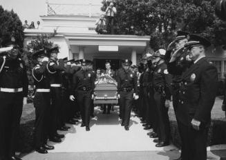[Funeral of Los Angeles Police officer Gary W. Murakami at Utter McKinley Wilshire Chapel, Los Angeles, California, September 9, 1968]