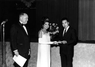 [Victor M. Carter and 1967 Nisei Week queen Joanne Uehara, 1968]