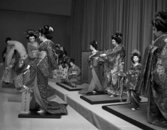 [Japanese doll exhibition in Sun building, Los Angeles, California, February 5, 1968]