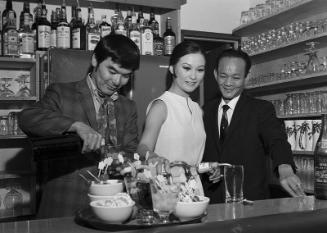 [George Lim's restaurant opening in Chinatown, Los Angeles, California, June 30, 1969]