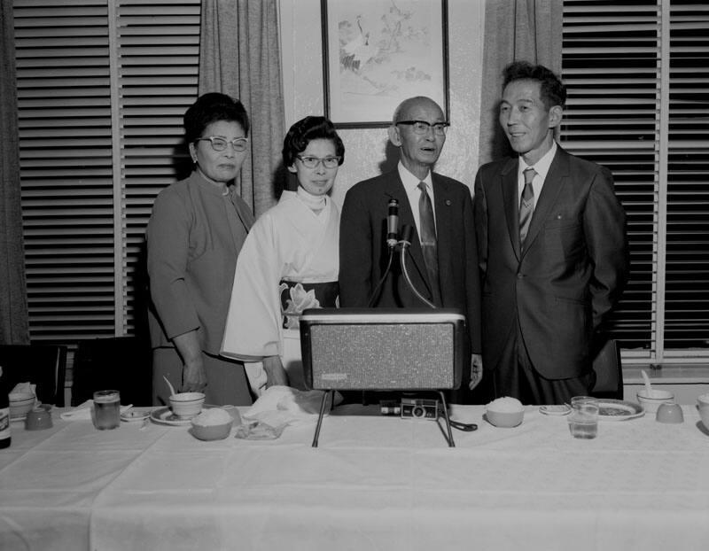 [Hiroshima Mayor at San Kwo Low restaurant, Los Angeles, California, 1969]