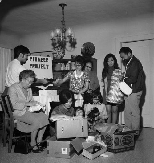 [Pioneer Project rummage sale, Los Angeles, California, March 27, 1969]