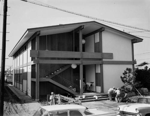 [Construction and dedication of Tenrikyo library and dojo, California, October 1969]