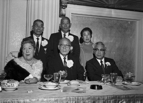 [Testimonial dinner honoring Kunsho award recipients Dr. Ryojun Kinoshita, Yaemon Minami, Shoji Nagumo and Shiroichi Koyama, at Biltmore Hotel, Los Angeles, California, October 16, 1970]