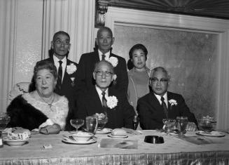 [Testimonial dinner honoring Kunsho award recipients Dr. Ryojun Kinoshita, Yaemon Minami, Shoji Nagumo and Shiroichi Koyama, at Biltmore Hotel, Los Angeles, California, October 16, 1970]