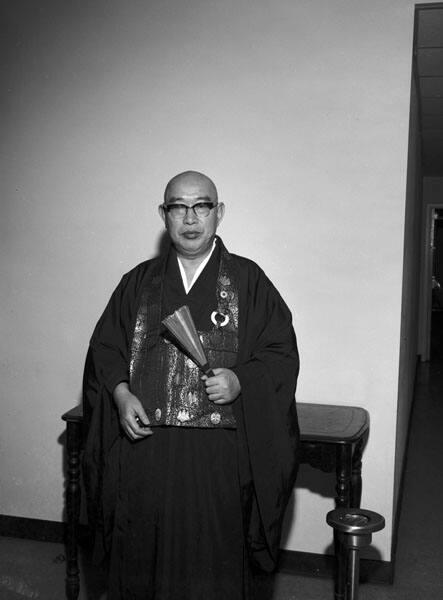 [New minister at Zenshuji, California, 1970]