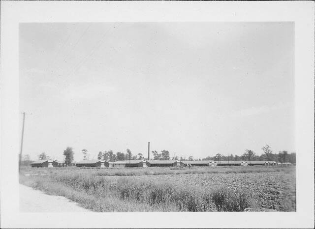 [Barracks and field, Rohwer, Arkansas, 1942-1945]