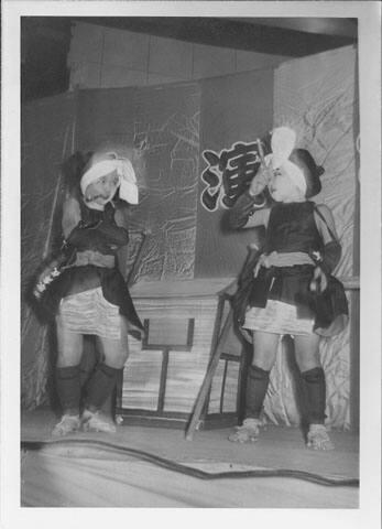 [Palanquin porters in Kabuki play, Rohwer, Arkansas, 1944]